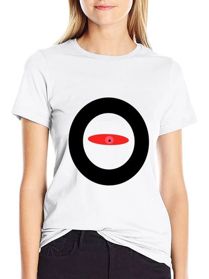 Abstract Eye Graphic Black T-Shirt