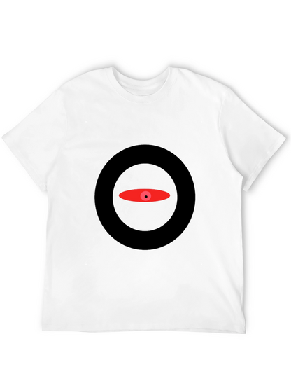 Abstract Eye Graphic Black T-Shirt