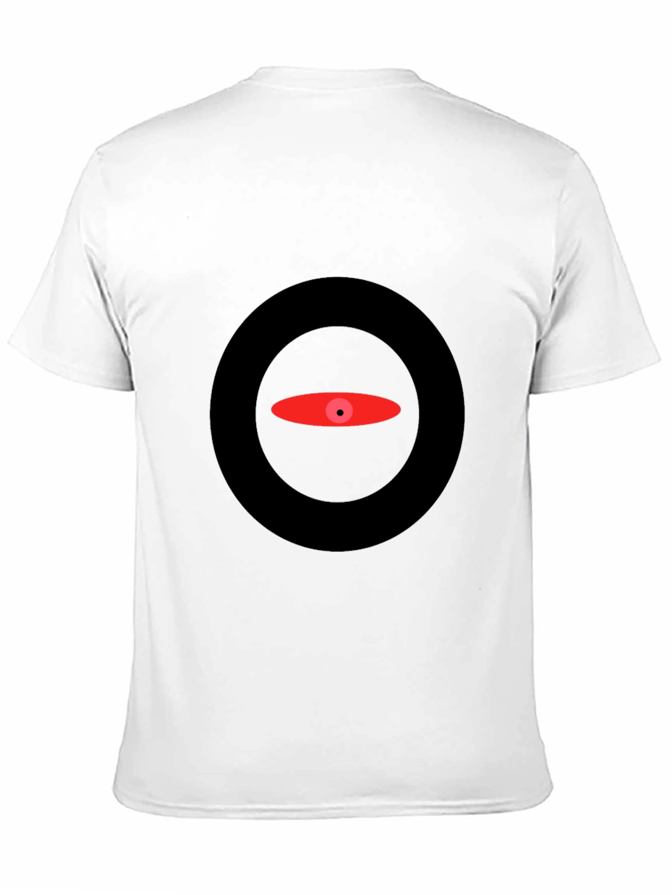 Abstract Eye Graphic Black T-Shirt