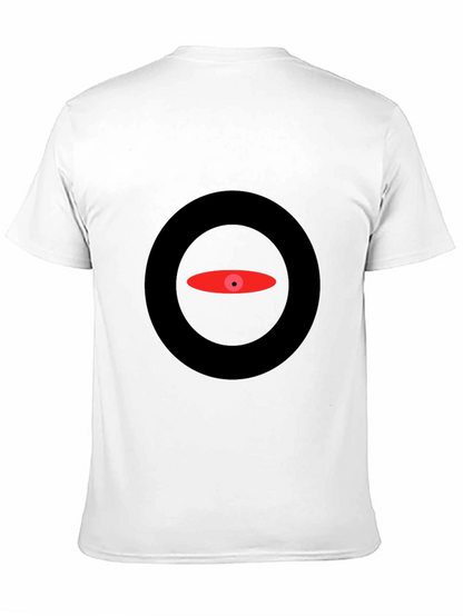Abstract Eye Graphic Black T-Shirt