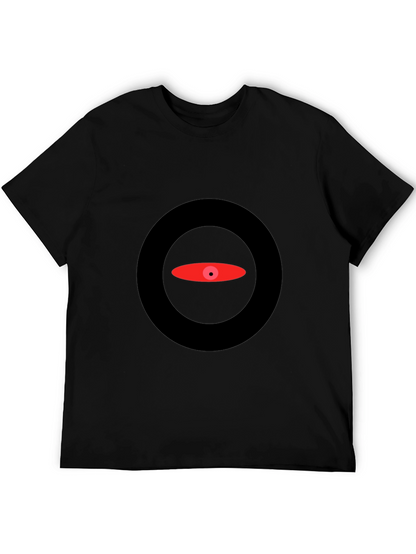 Abstract Eye Graphic Black T-Shirt