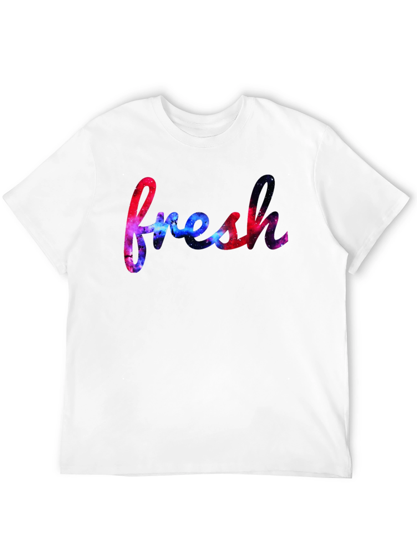 Fresh Graphic Tee - Galaxy Design Black T-Shirt