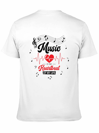 Music Heartbeat T-Shirt - Stylish Graphic Tee