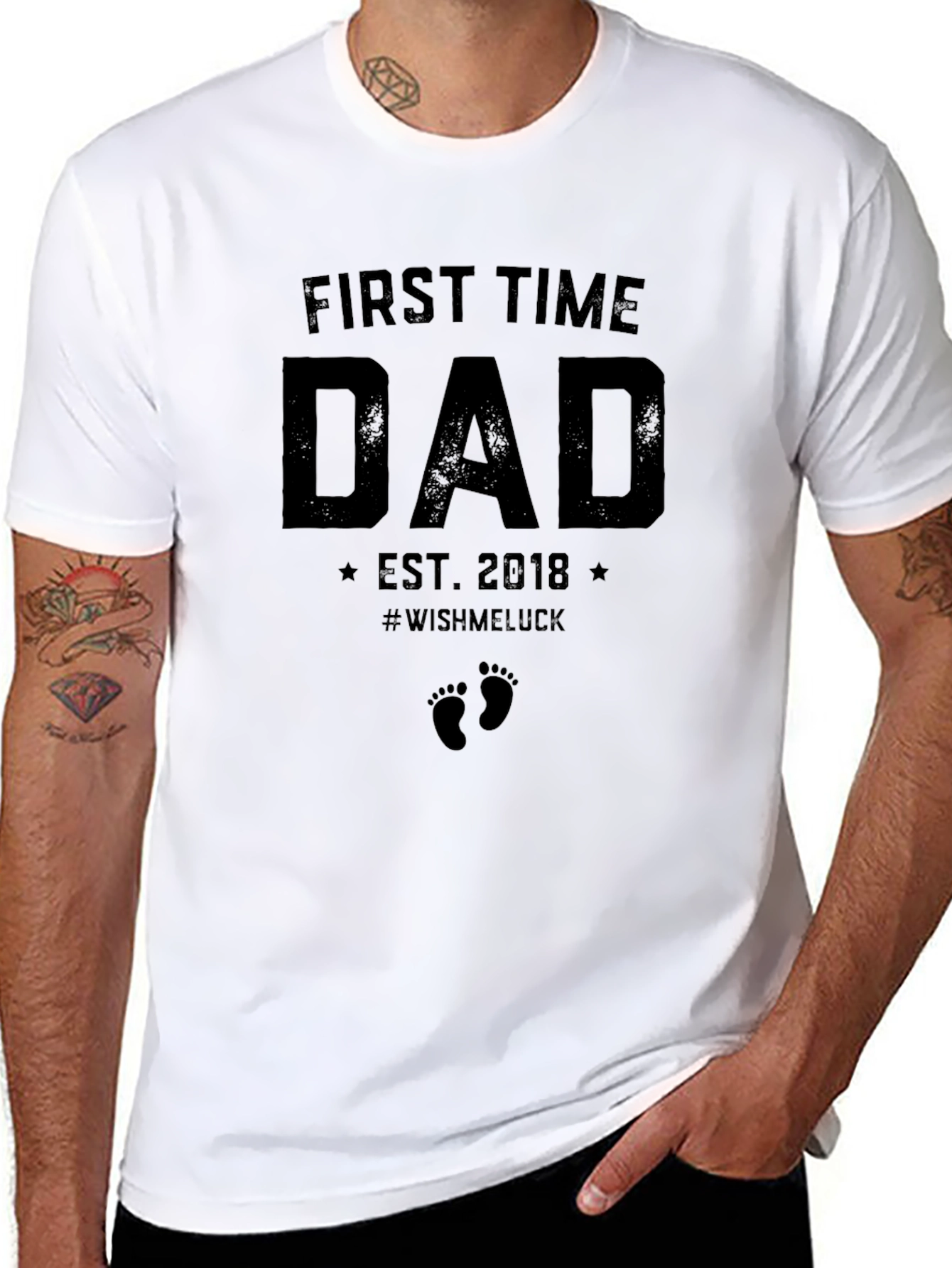 First Time Dad EST 2018 T-Shirt