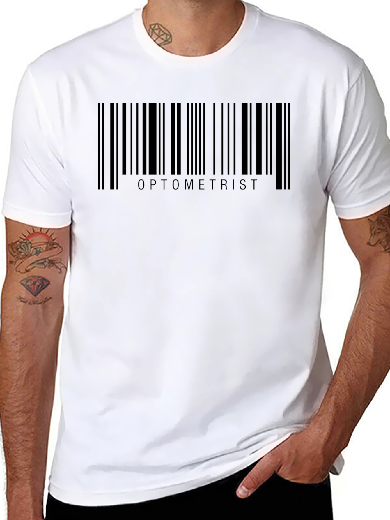 Optometrist Barcode T-Shirt - Eye Doctor Apparel