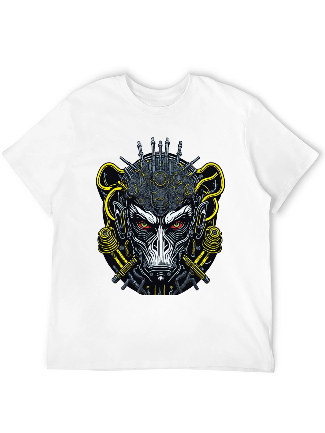 Cyberpunk Monkey Graphic Tee - Futuristic Style