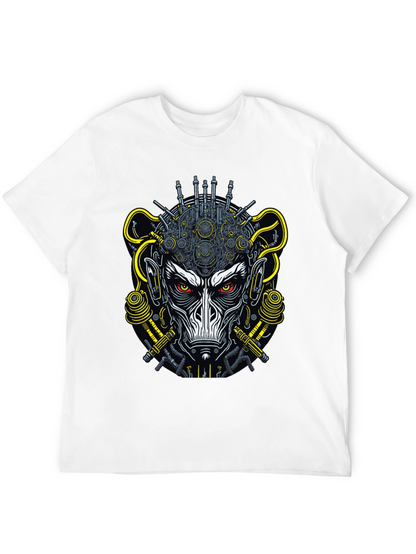 Cyberpunk Monkey Graphic Tee - Futuristic Style
