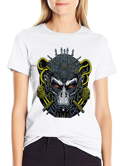 Cyberpunk Monkey Graphic Tee - Futuristic Style