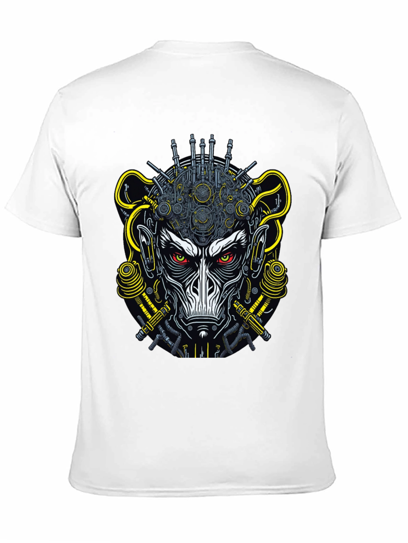 Cyberpunk Monkey Graphic Tee - Futuristic Style