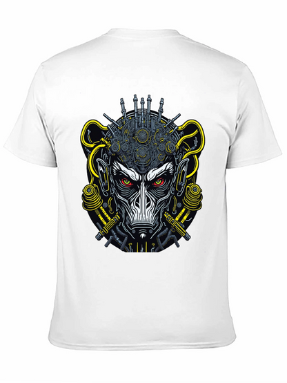 Cyberpunk Monkey Graphic Tee - Futuristic Style
