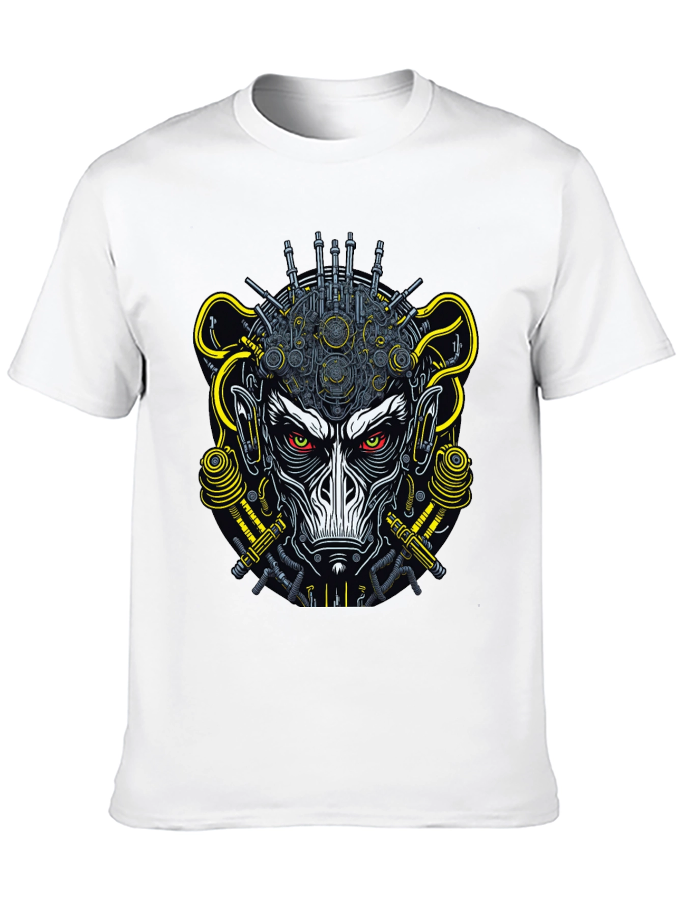 Cyberpunk Monkey Graphic Tee - Futuristic Style