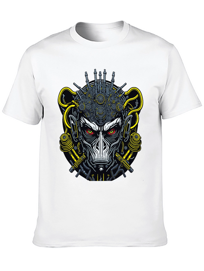 Cyberpunk Monkey Graphic Tee - Futuristic Style
