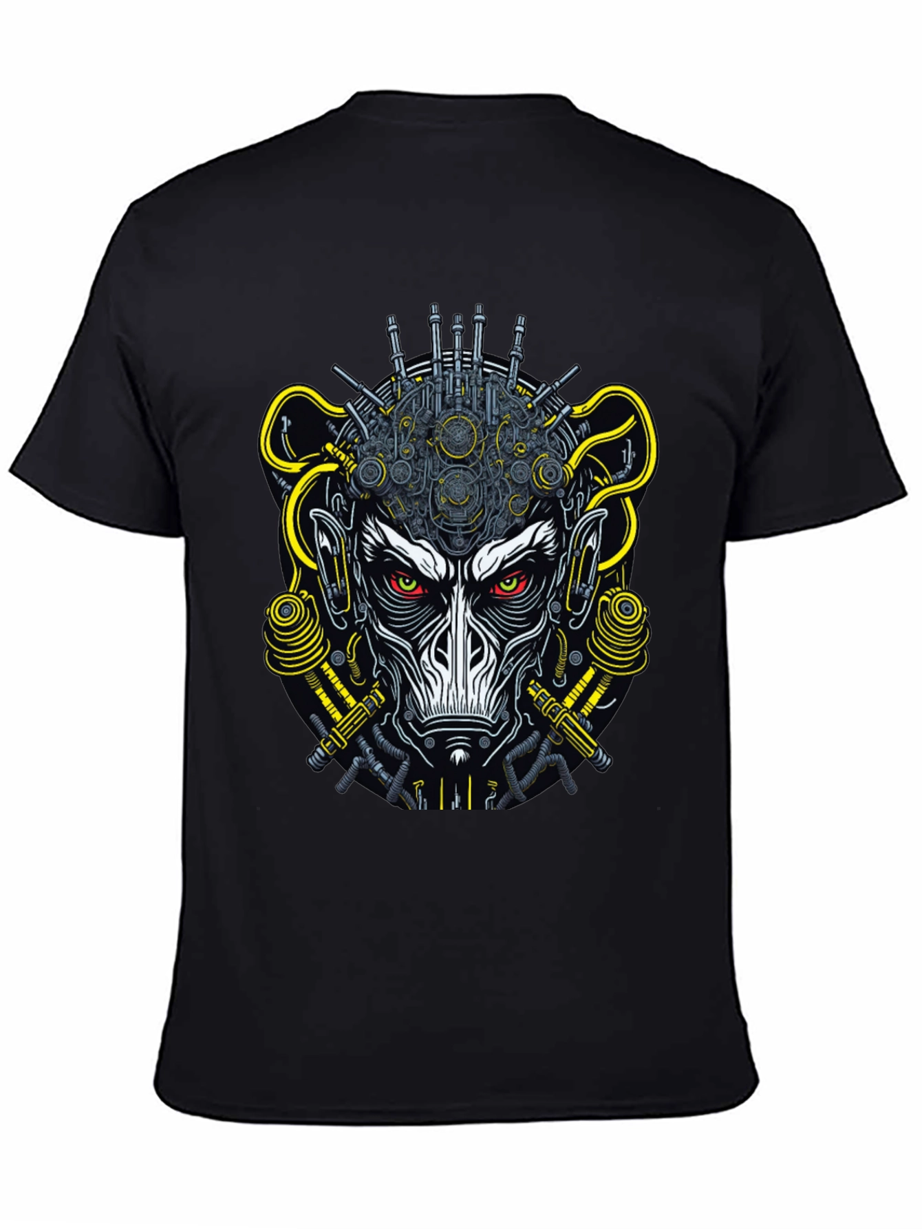 Cyberpunk Monkey Graphic Tee - Futuristic Style