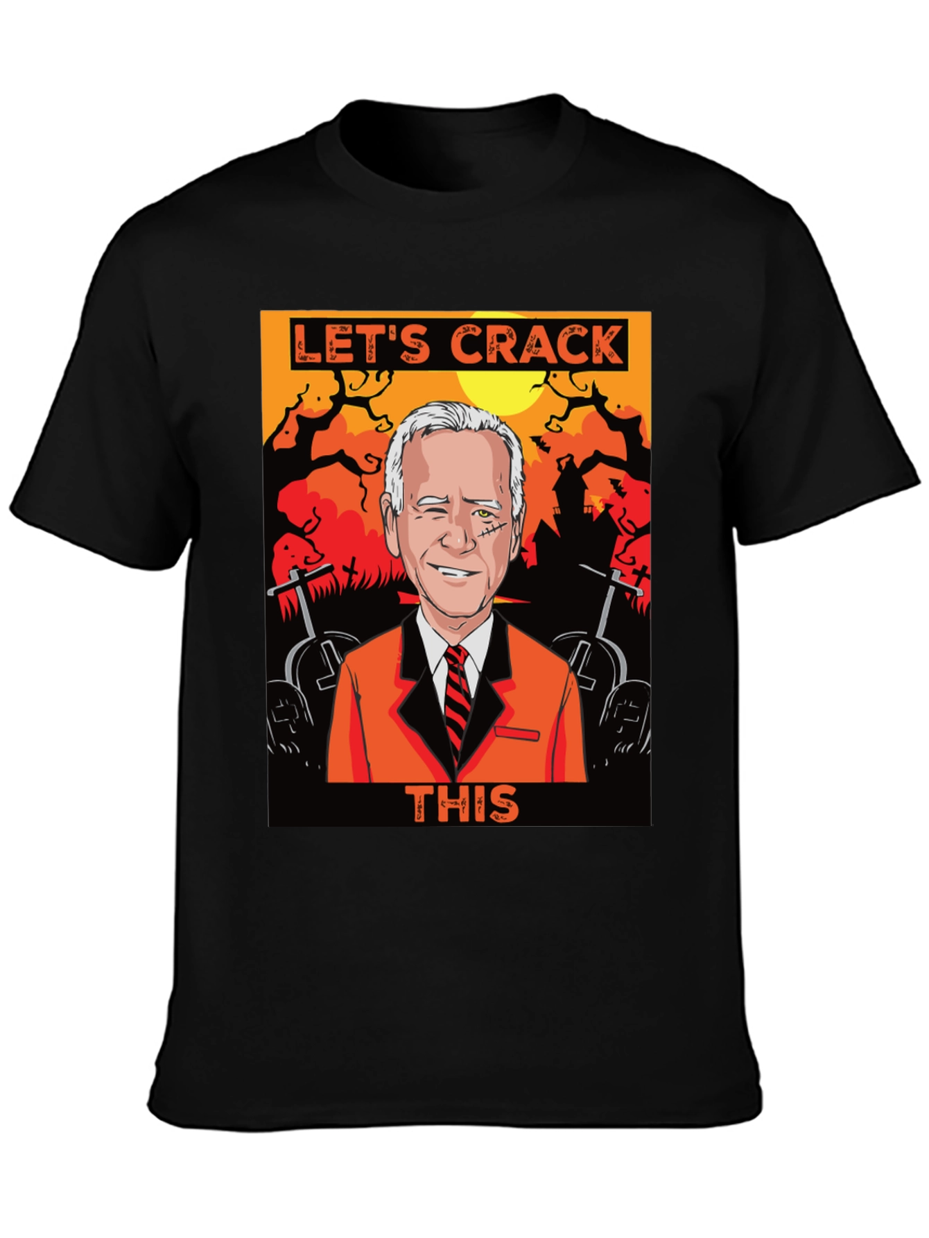 Lets Crack This Halloween Joe Biden Graphic Tee