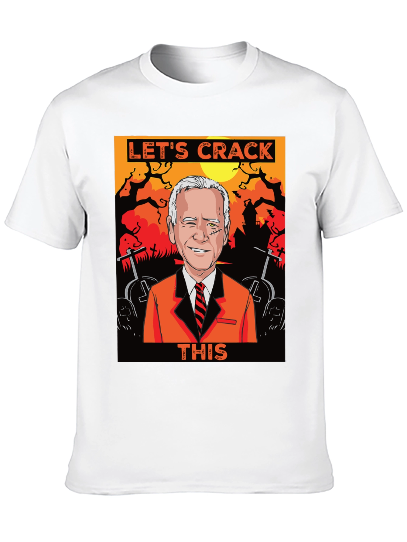 Lets Crack This Halloween Joe Biden Graphic Tee