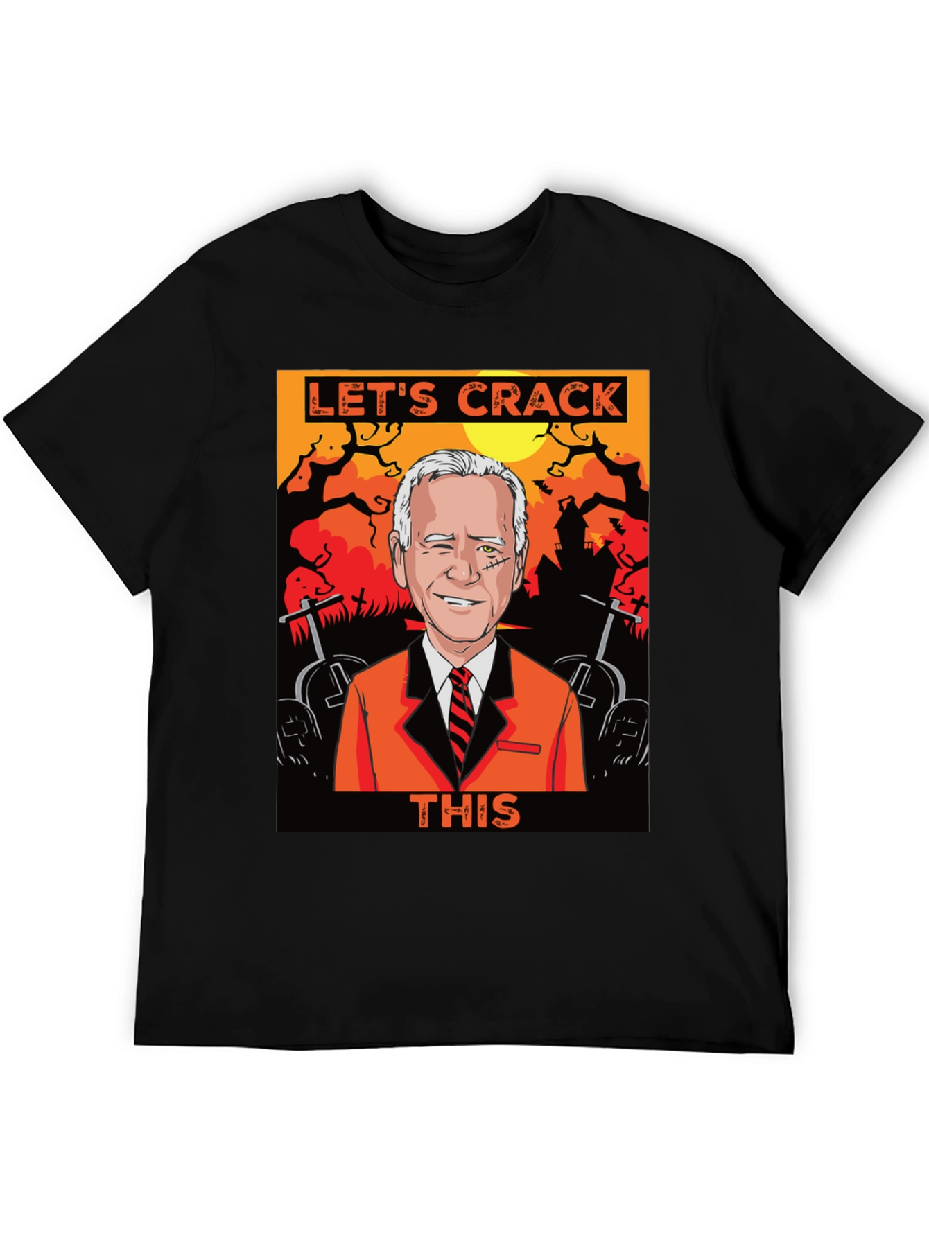Lets Crack This Halloween Joe Biden Graphic Tee