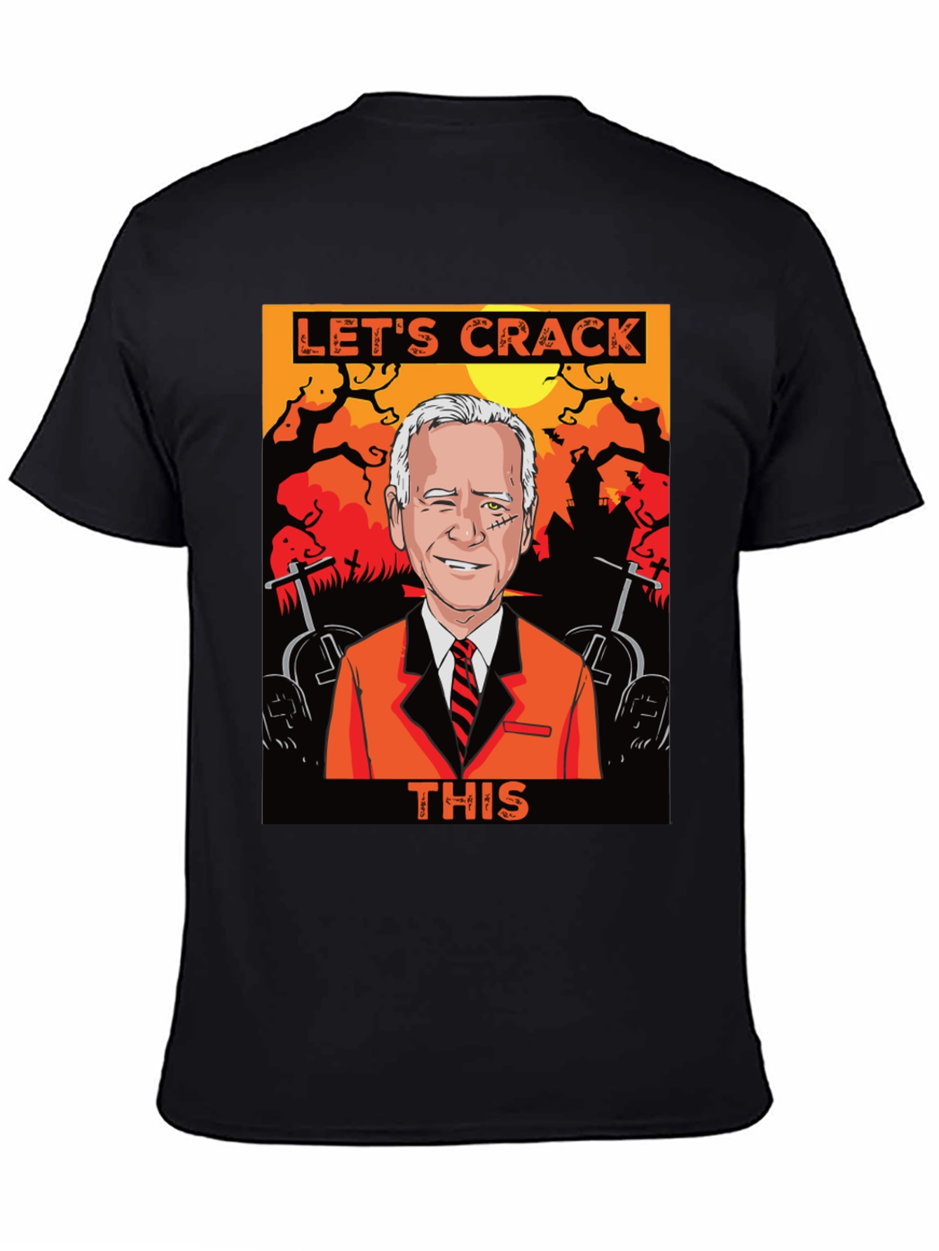 Lets Crack This Halloween Joe Biden Graphic Tee