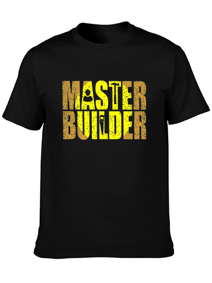 Master Builder T-Shirt Black Cotton