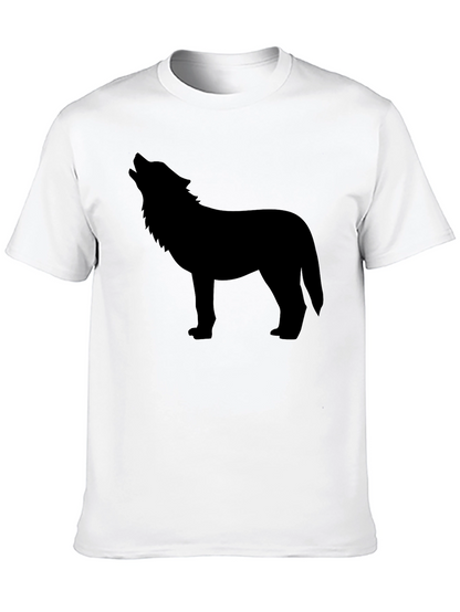 Wolf Silhouette Black Graphic Tee