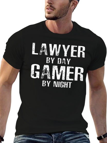 Lawyer by Day Gamer by Night Graphic Tee