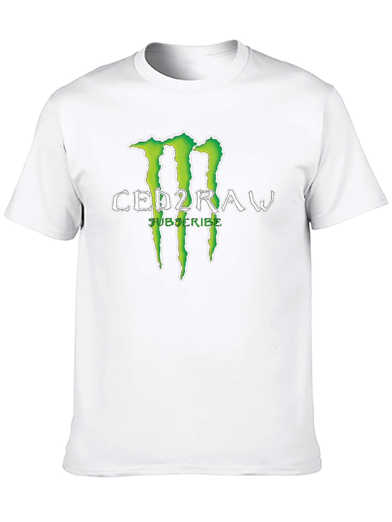 CED2RAW Graphic Print Crew Neck T-Shirt