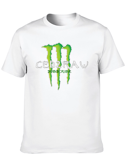 CED2RAW Graphic Print Crew Neck T-Shirt