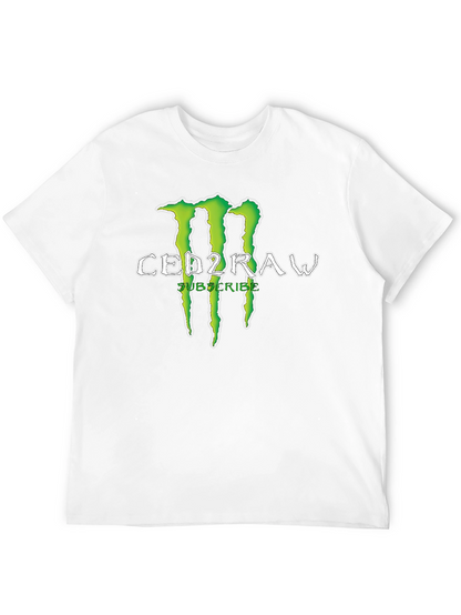 CED2RAW Graphic Print Crew Neck T-Shirt