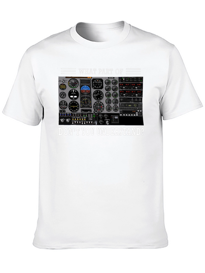 Pilot Instrument Panel T-Shirt - Aviation Humor Tee