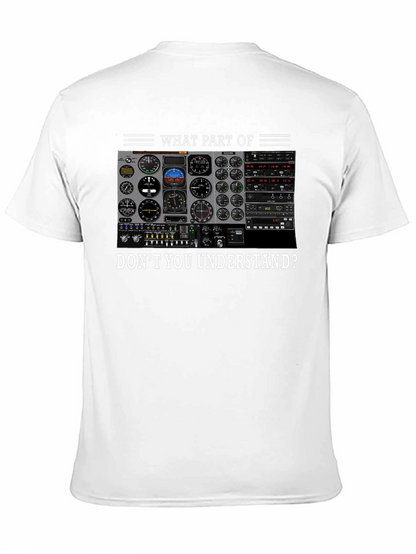 Pilot Instrument Panel T-Shirt - Aviation Humor Tee