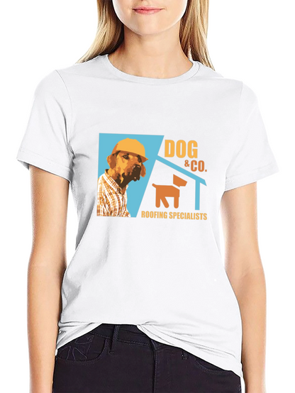 Dog & Co. Roofing T-Shirt - Black Crew Neck
