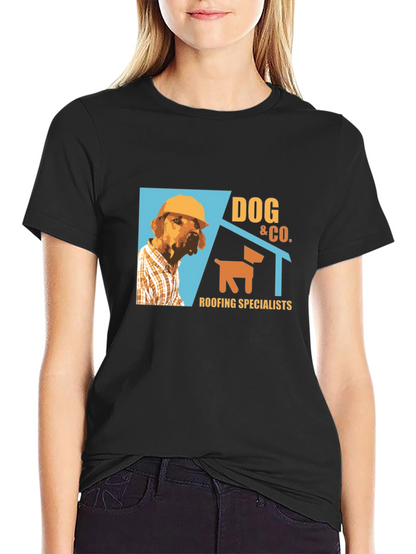 Dog & Co. Roofing T-Shirt - Black Crew Neck