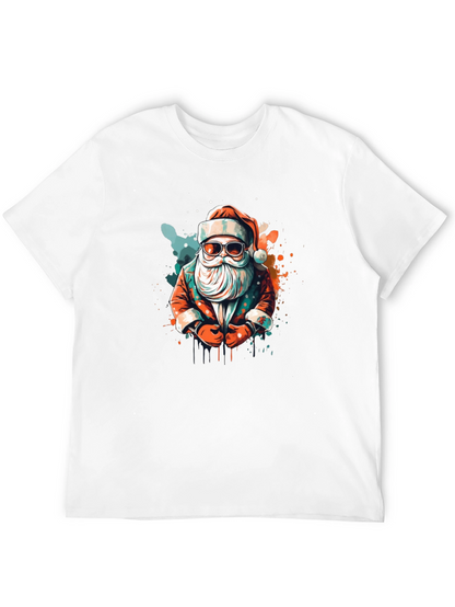 Cool Santa Graphic Tee - Holiday Style