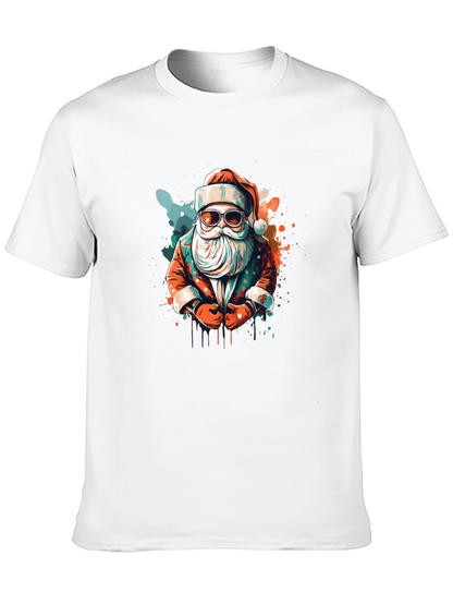 Cool Santa Graphic Tee - Holiday Style