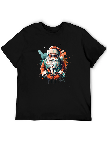 Cool Santa Graphic Tee - Holiday Style