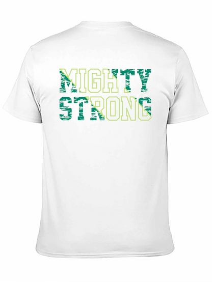 Mighty Strong Graphic Tee - Black Cotton T-Shirt