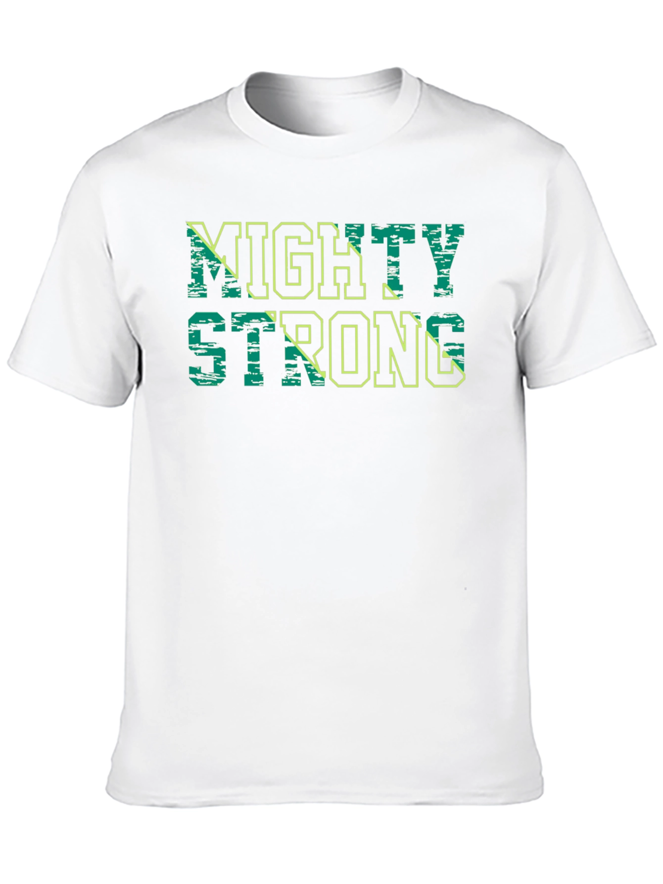 Mighty Strong Graphic Tee - Black Cotton T-Shirt