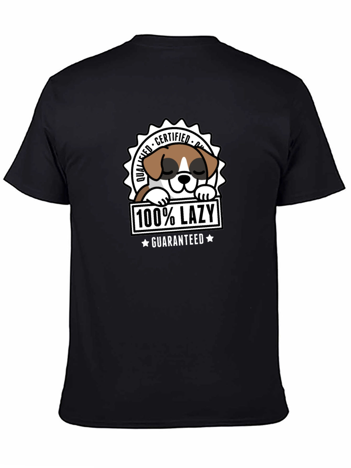Lazy Dog Certified Funny T-Shirt