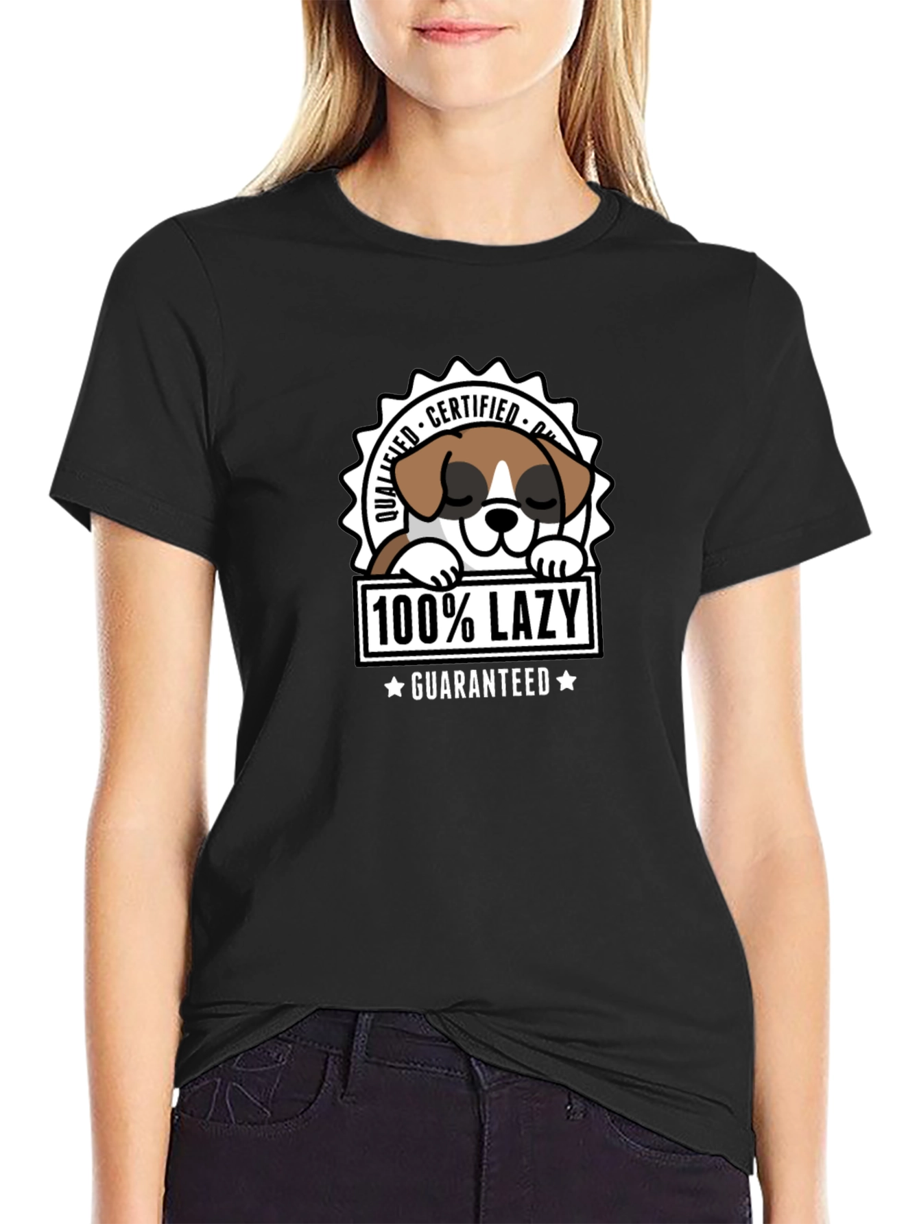 Lazy Dog Certified Funny T-Shirt