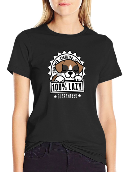 Lazy Dog Certified Funny T-Shirt