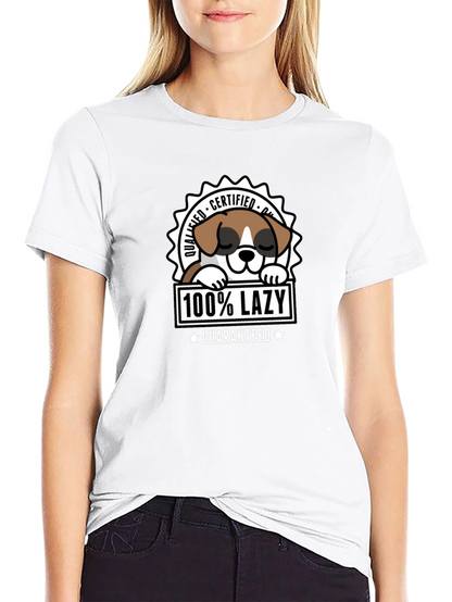 Lazy Dog Certified Funny T-Shirt