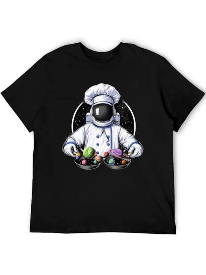 Cosmic Chef T-Shirt - Spaceman Planetary Dish