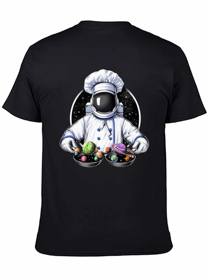 Cosmic Chef T-Shirt - Spaceman Planetary Dish
