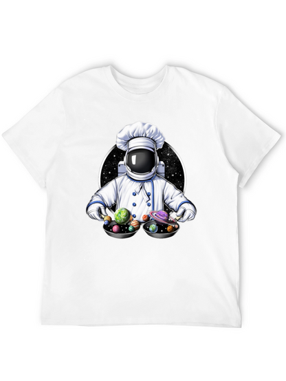 Cosmic Chef T-Shirt - Spaceman Planetary Dish