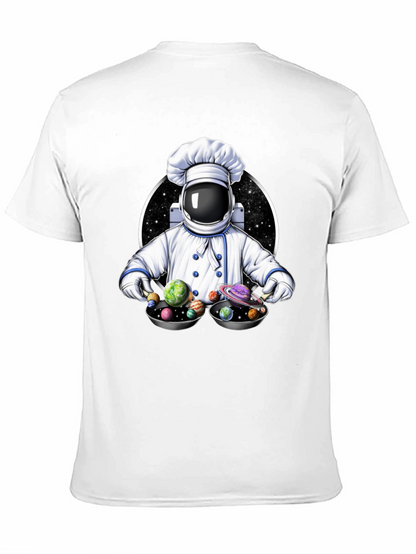 Cosmic Chef T-Shirt - Spaceman Planetary Dish