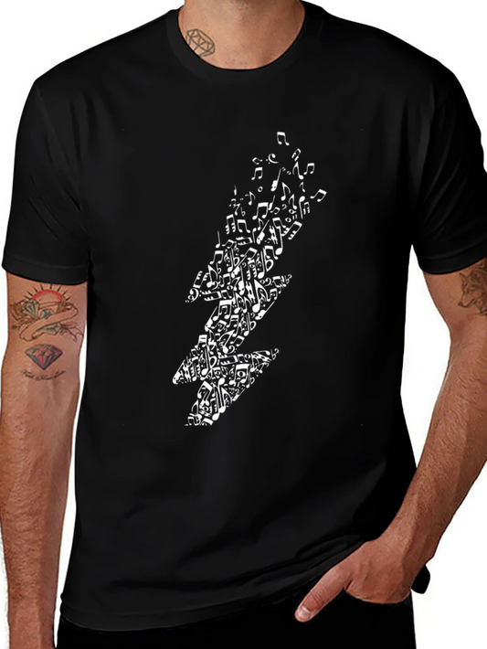 Music Bolt T-Shirt - Rock & Roll Style