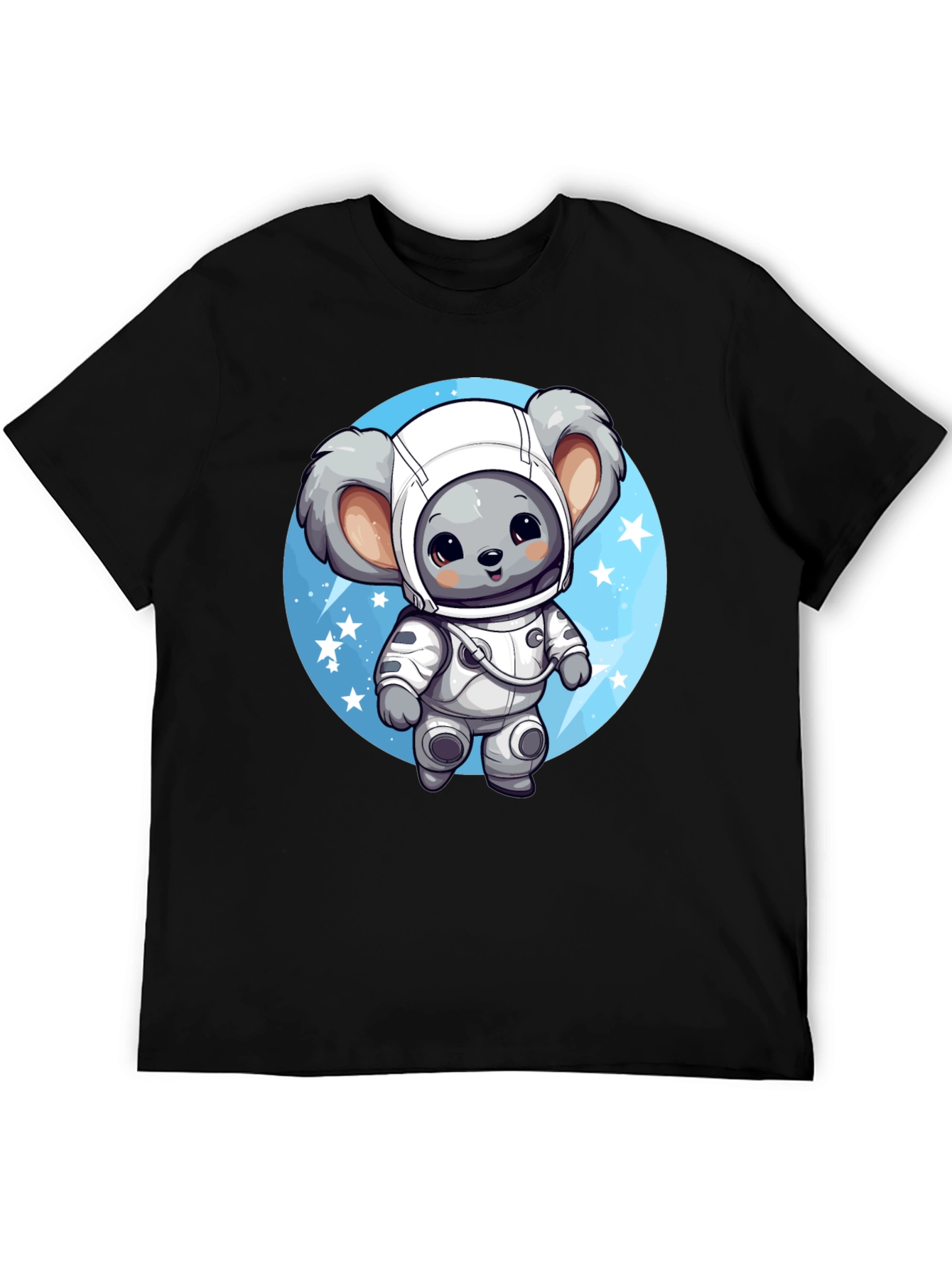 Koala Astronaut Graphic Tee - Black