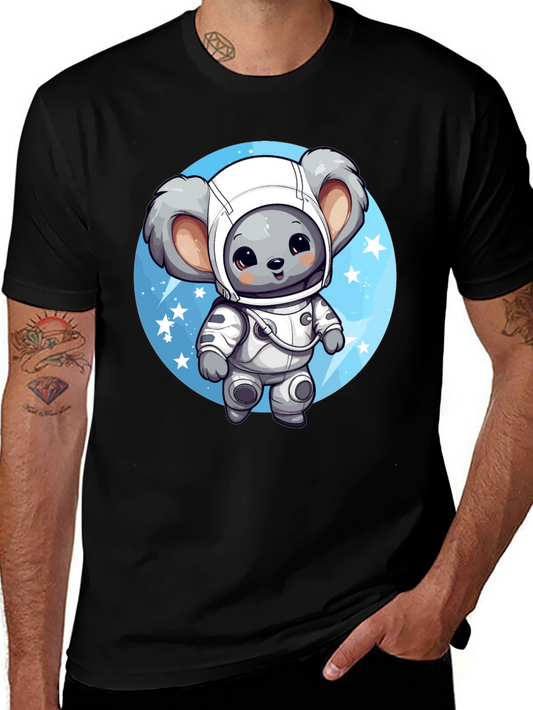 Koala Astronaut Graphic Tee - Black