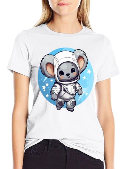 Koala Astronaut Graphic Tee - Black