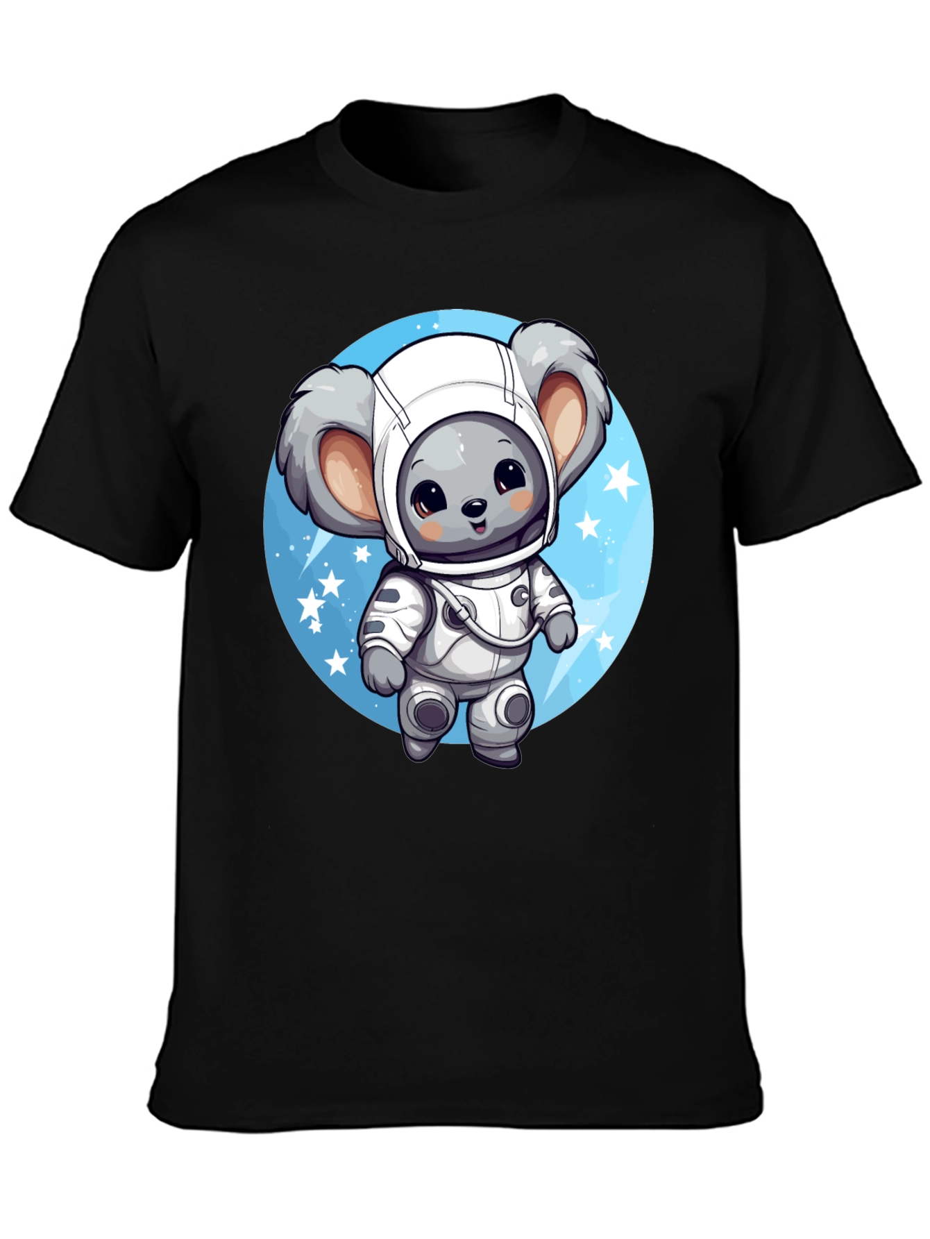 Koala Astronaut Graphic Tee - Black