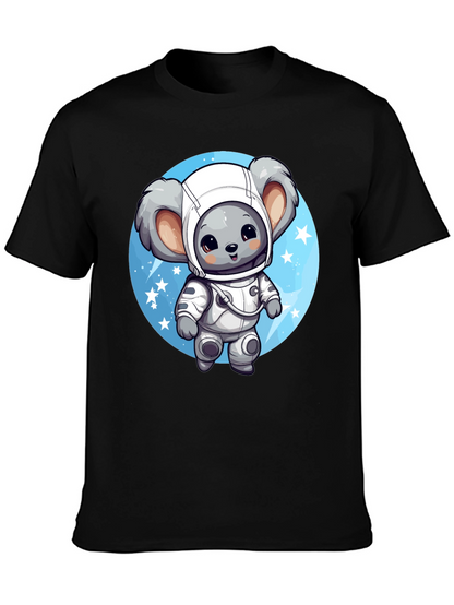 Koala Astronaut Graphic Tee - Black